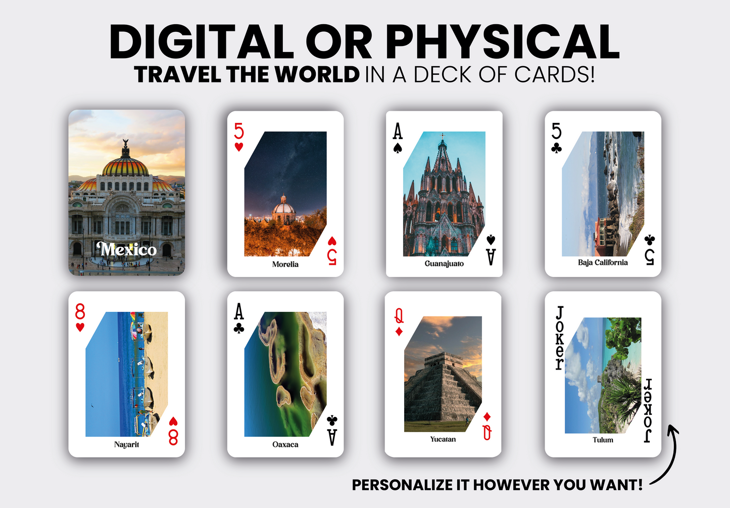 RUSH Magical Towns of Mexico Playing Cards