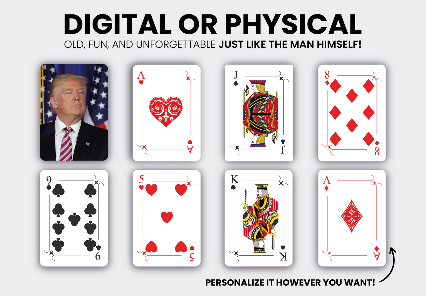 RUSH Donald Trump Playing Cards