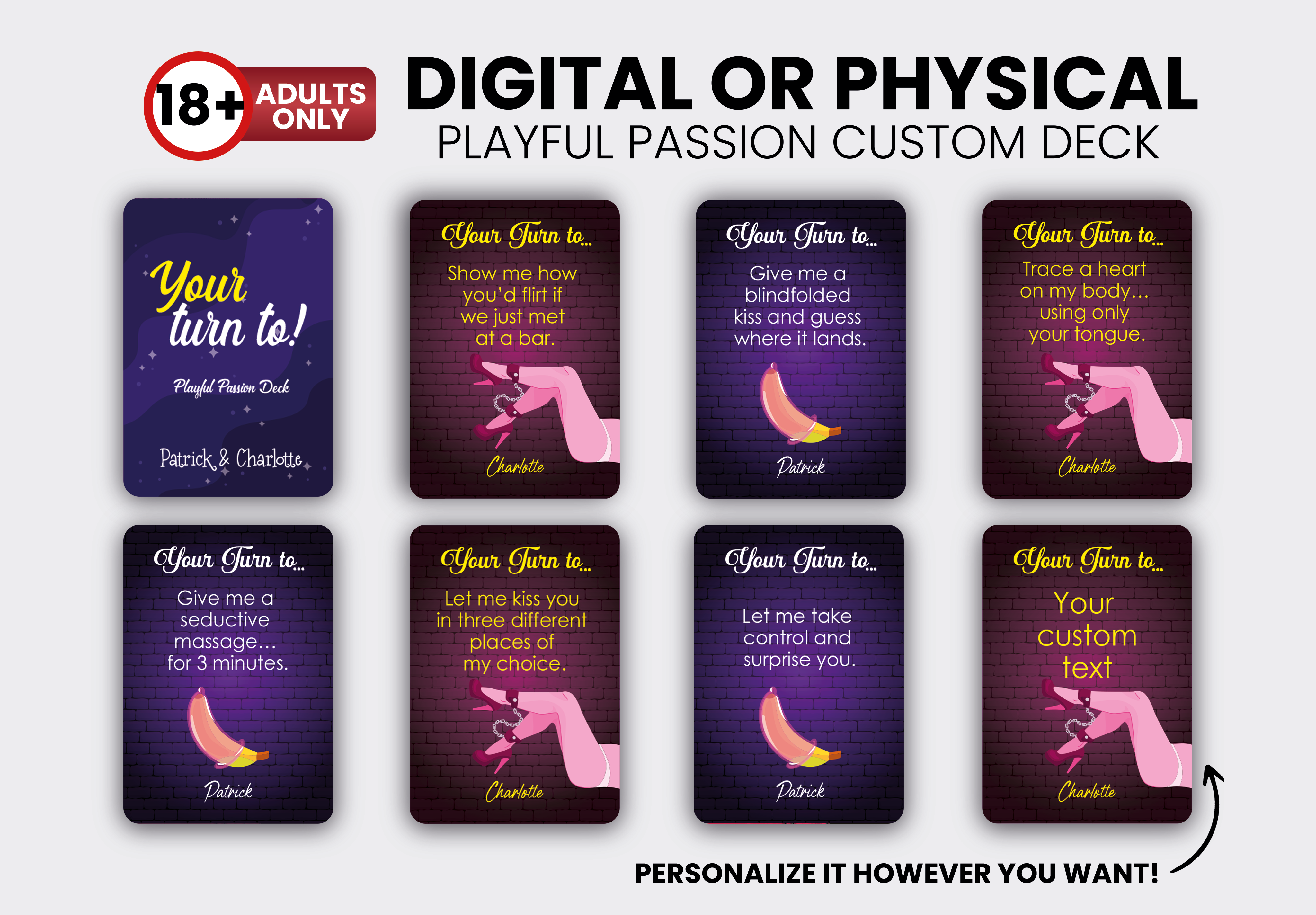 RUSH Custom Adult Explicit Card Game