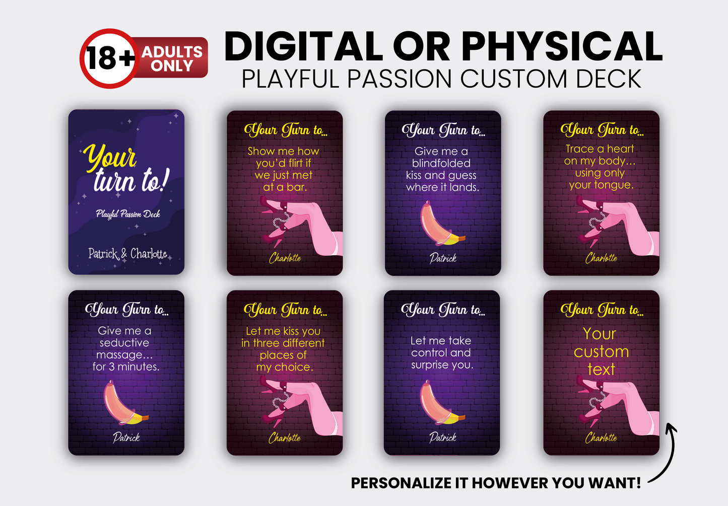 RUSH Custom Adult Explicit Card Game