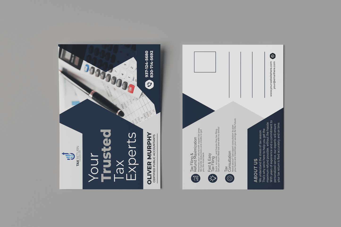 Tax Return Postcards