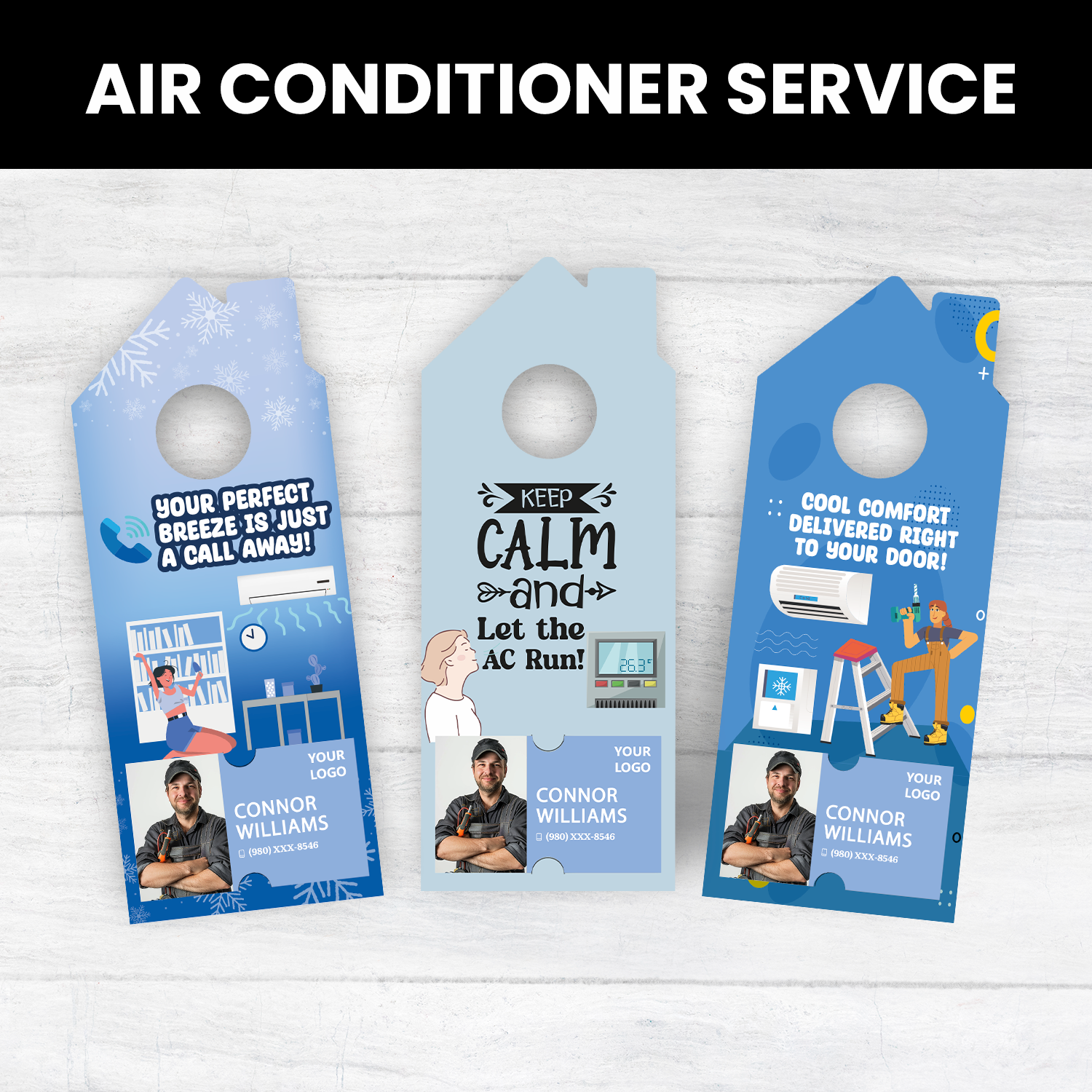 Air Conditioning Door Hangers