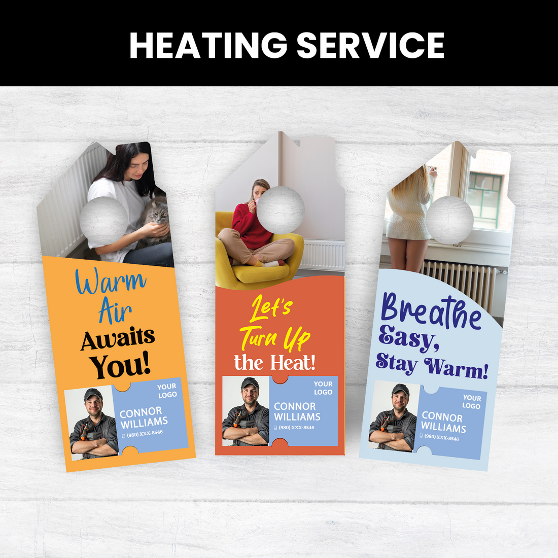 Heating Service Door Hangers