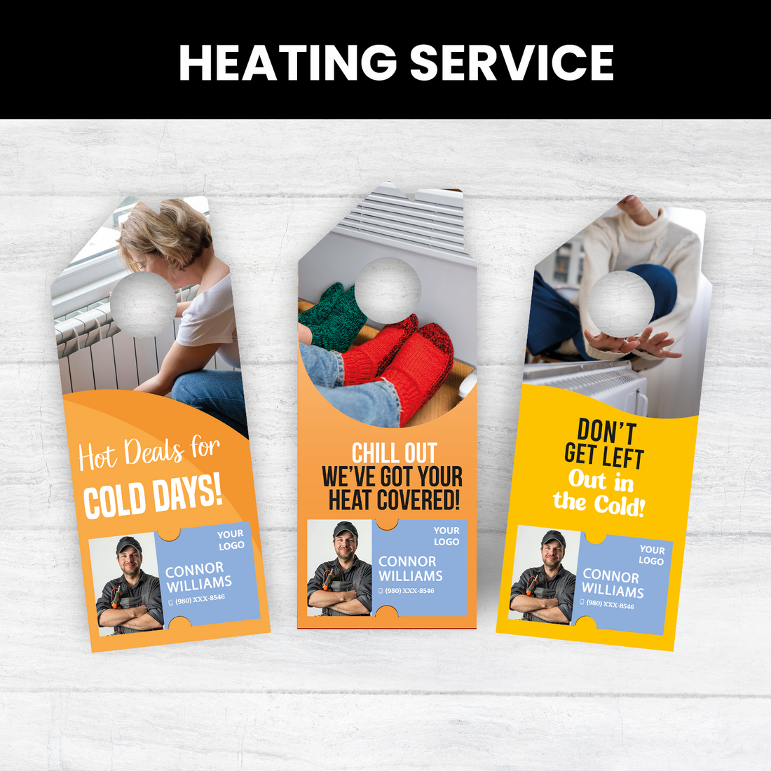 Heating Service Door Hangers