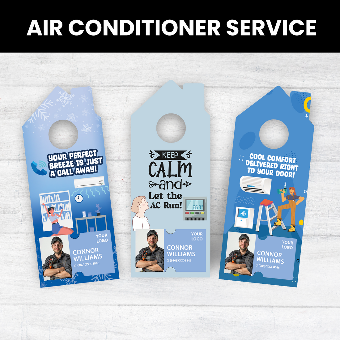 Air Conditioning Door Hangers