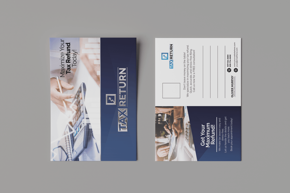 Tax Return Postcards | Luxury