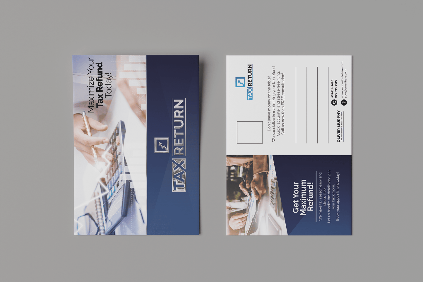 Tax Return Postcards | Luxury