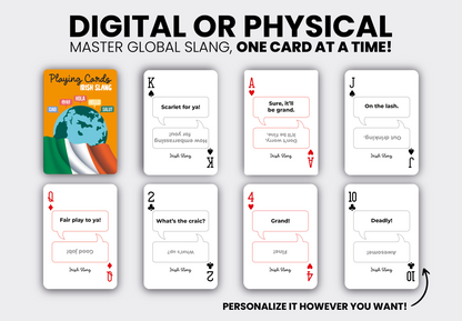 RUSH Irish Slang Generic Playing Cards