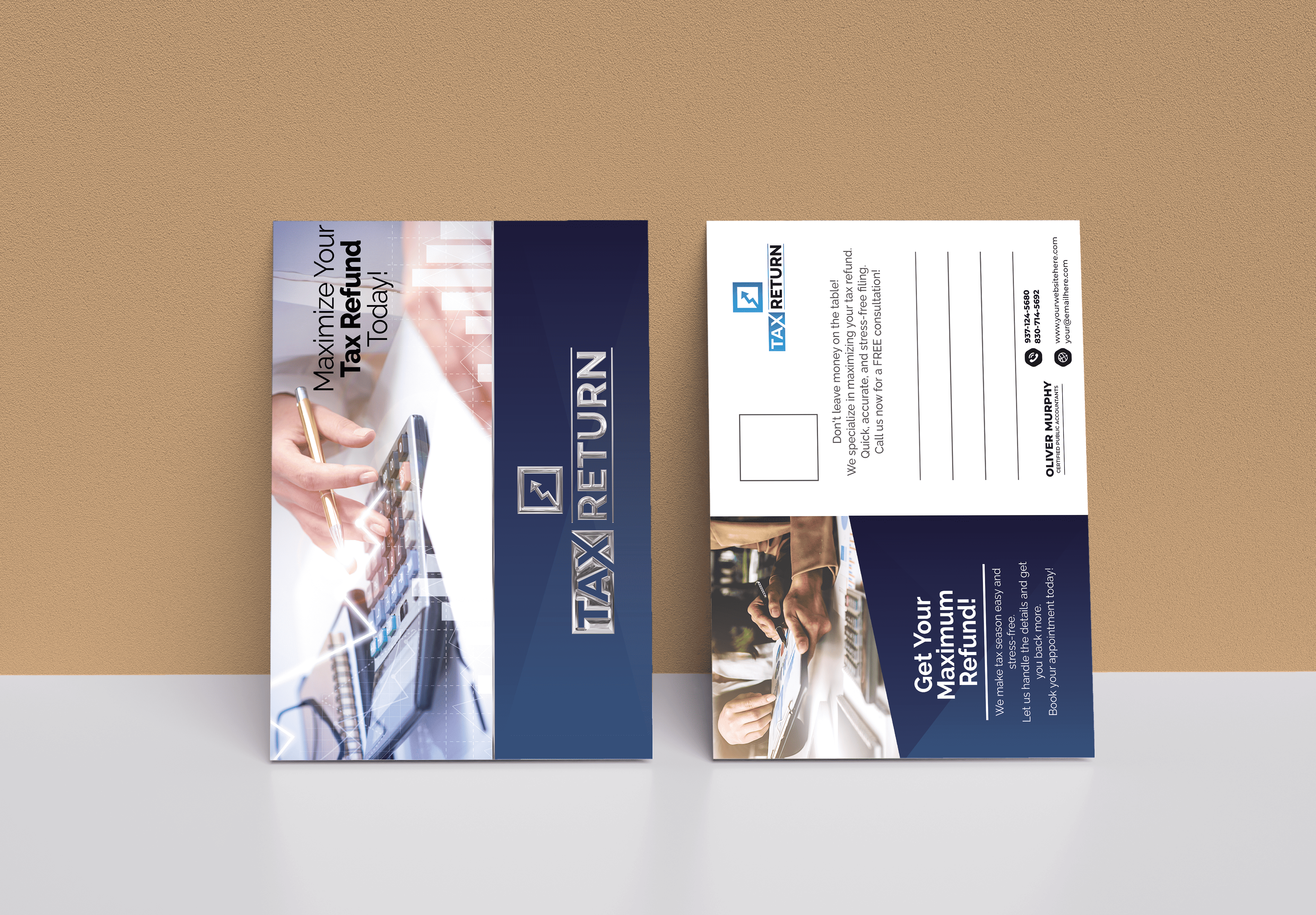 Tax Return Postcards | Luxury