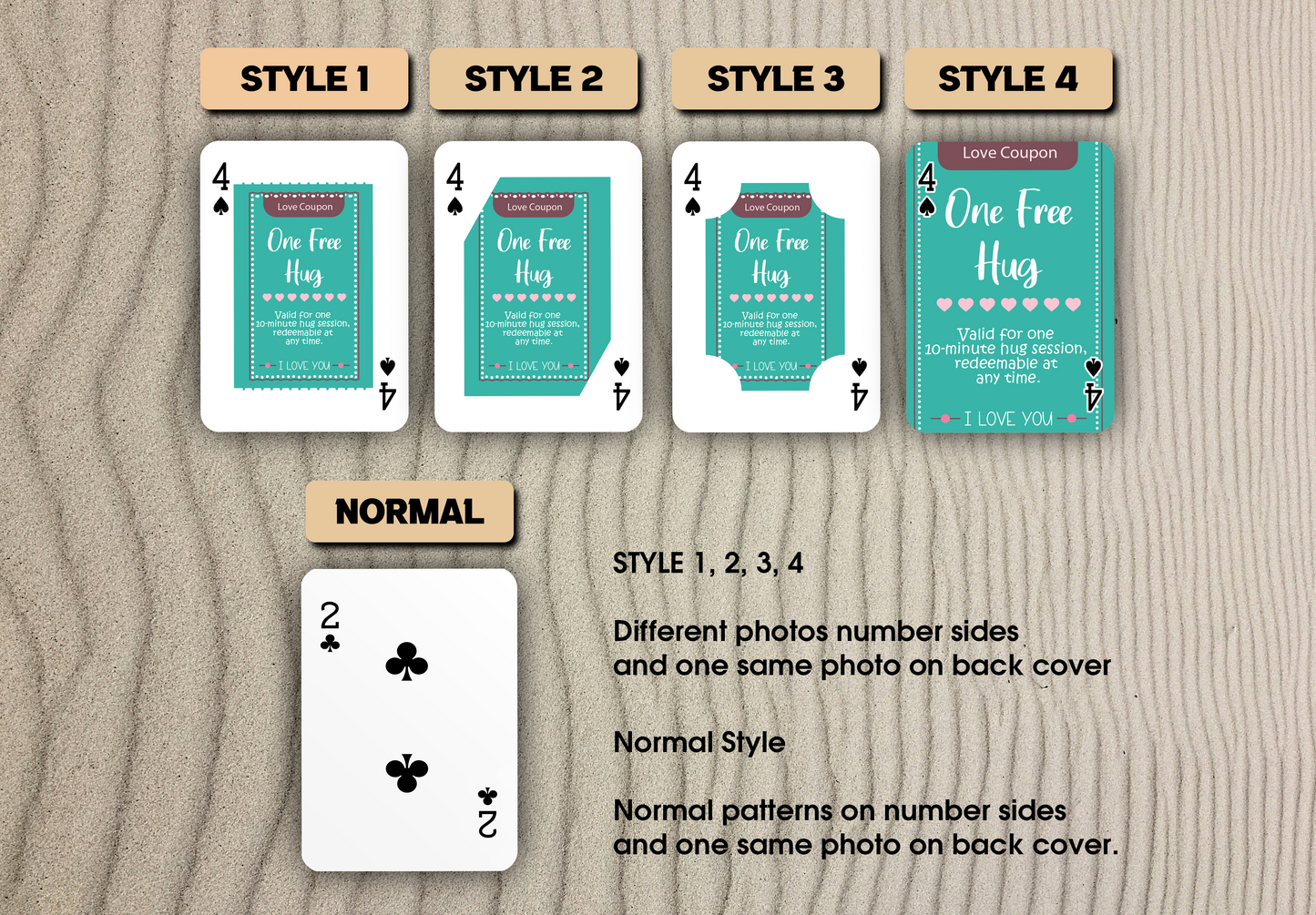 Love Coupon Cards | Love Adventure Playing Cards