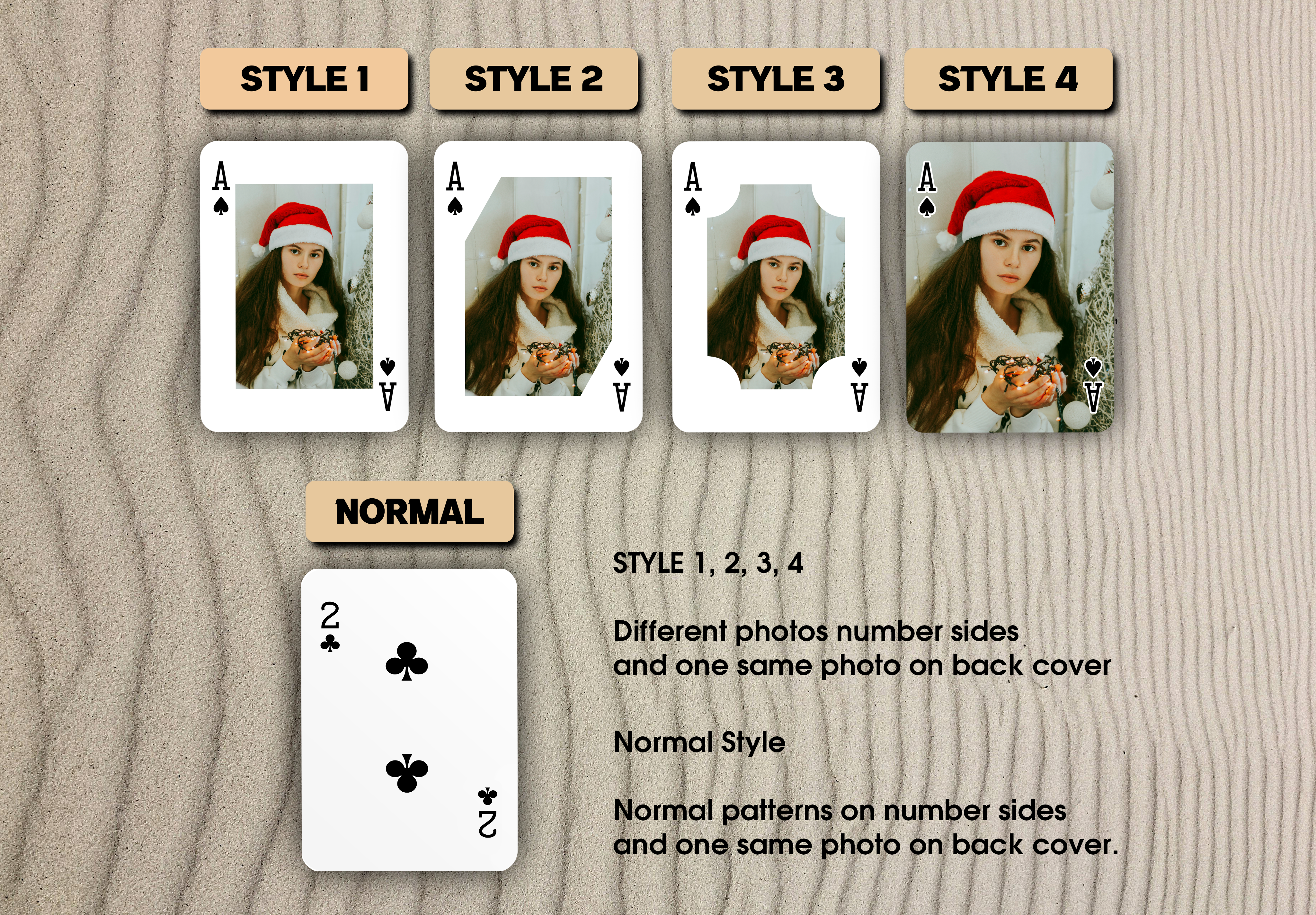 RUSH Marry Christmas Playing Cards