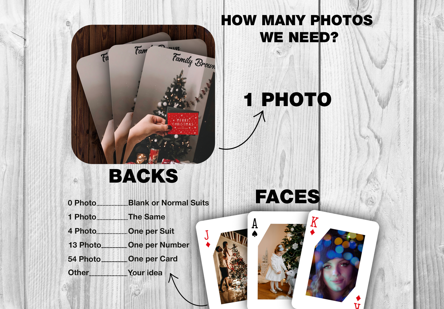 RUSH Marry Christmas Playing Cards