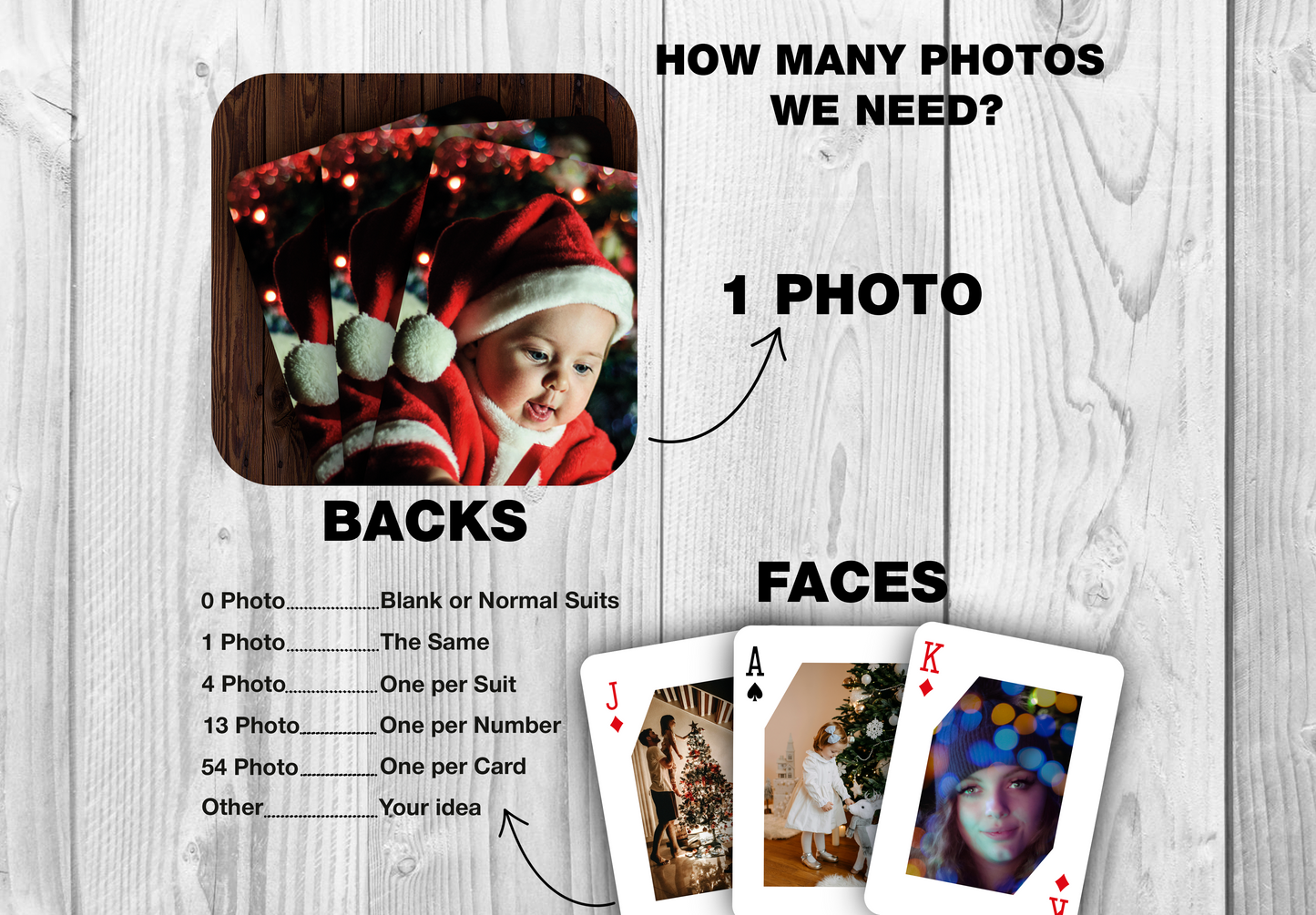 RUSH Marry Christmas Playing Cards