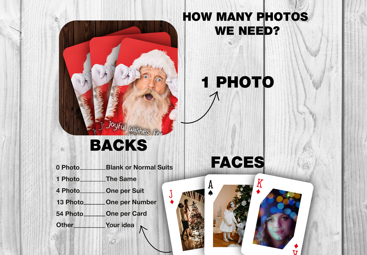 RUSH Marry Christmas Playing Cards