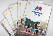 Load image into Gallery viewer, School Presentation Folder, Custom Design With Your Logo. FREE Graphic Design included, Velvet Laminating, school pocket folders
