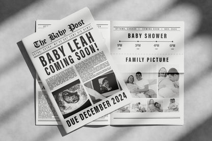 Newspaper Baby Announcement