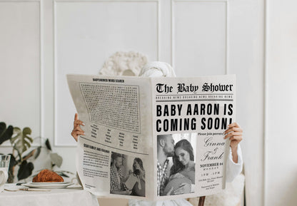 Newspaper Baby Shower