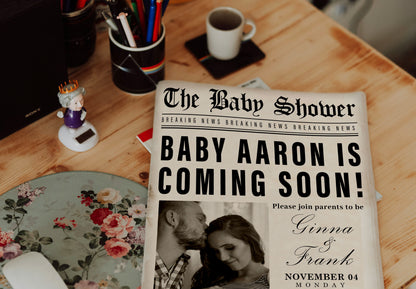 Newspaper Baby Shower