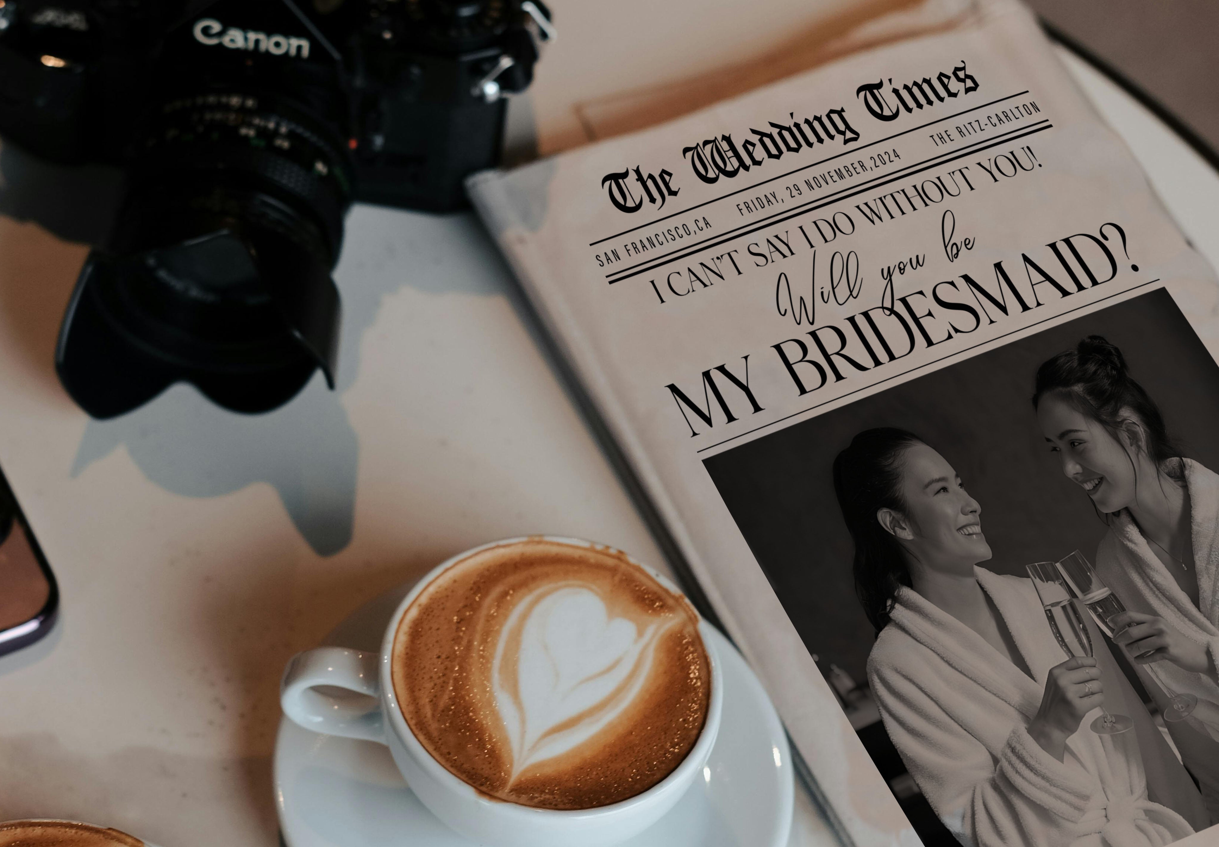 Bridesmaid Proposal Newspaper