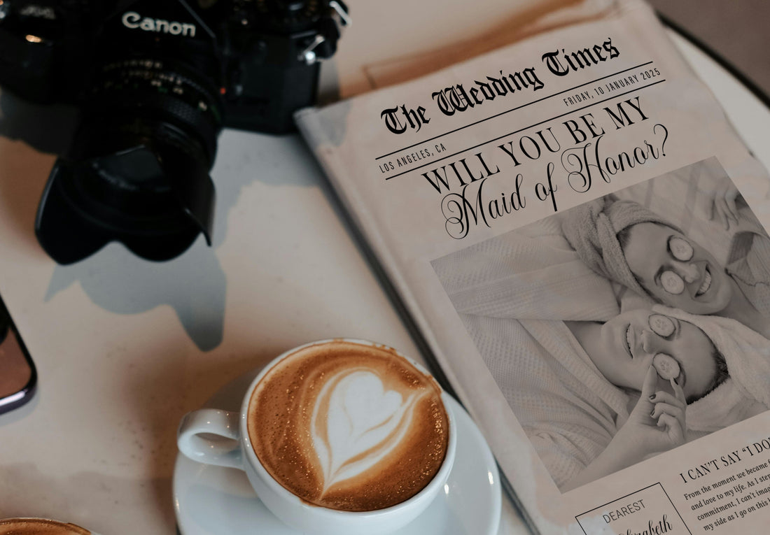 Bridesmaid Proposal Newspaper