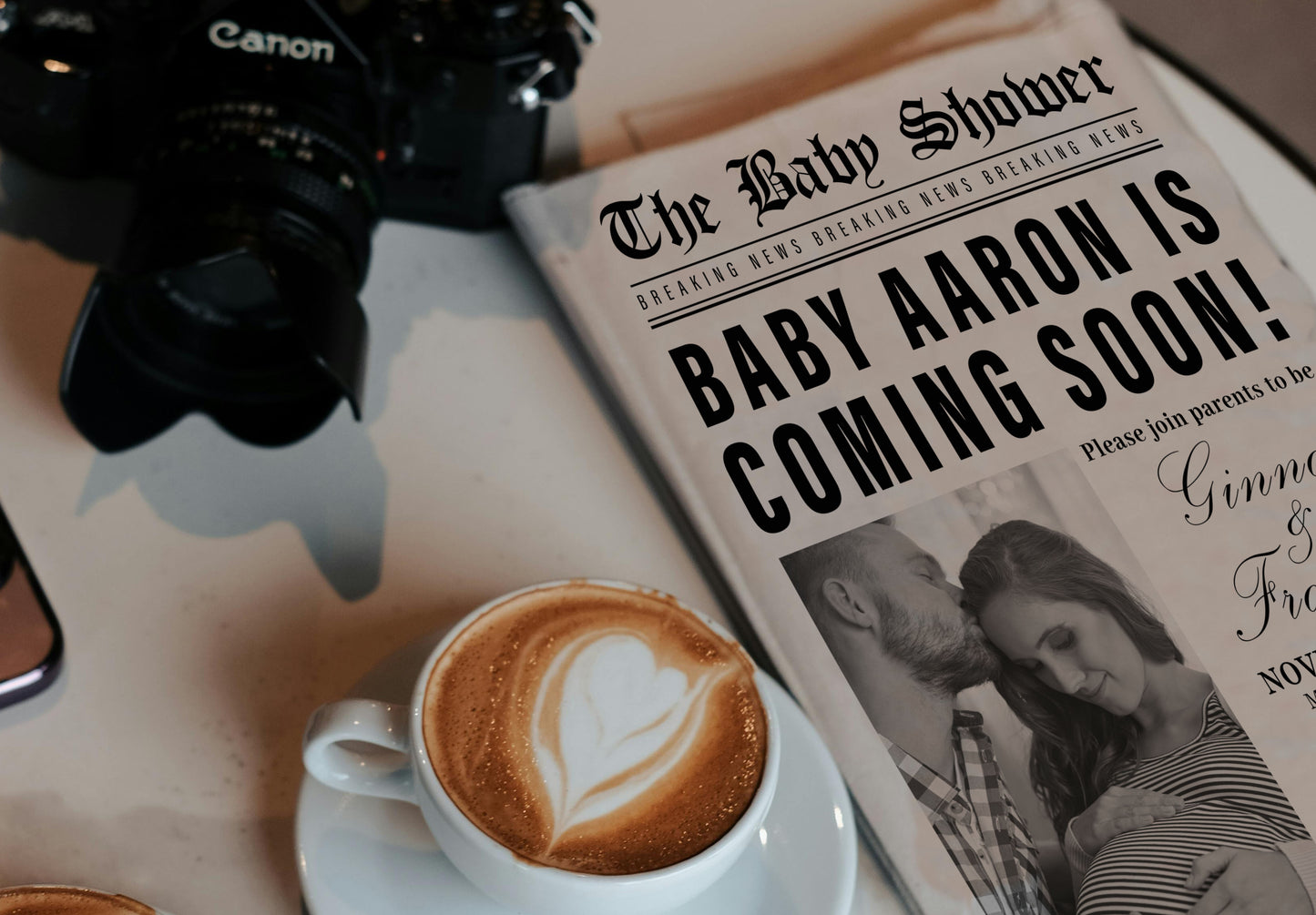 Newspaper Baby Shower