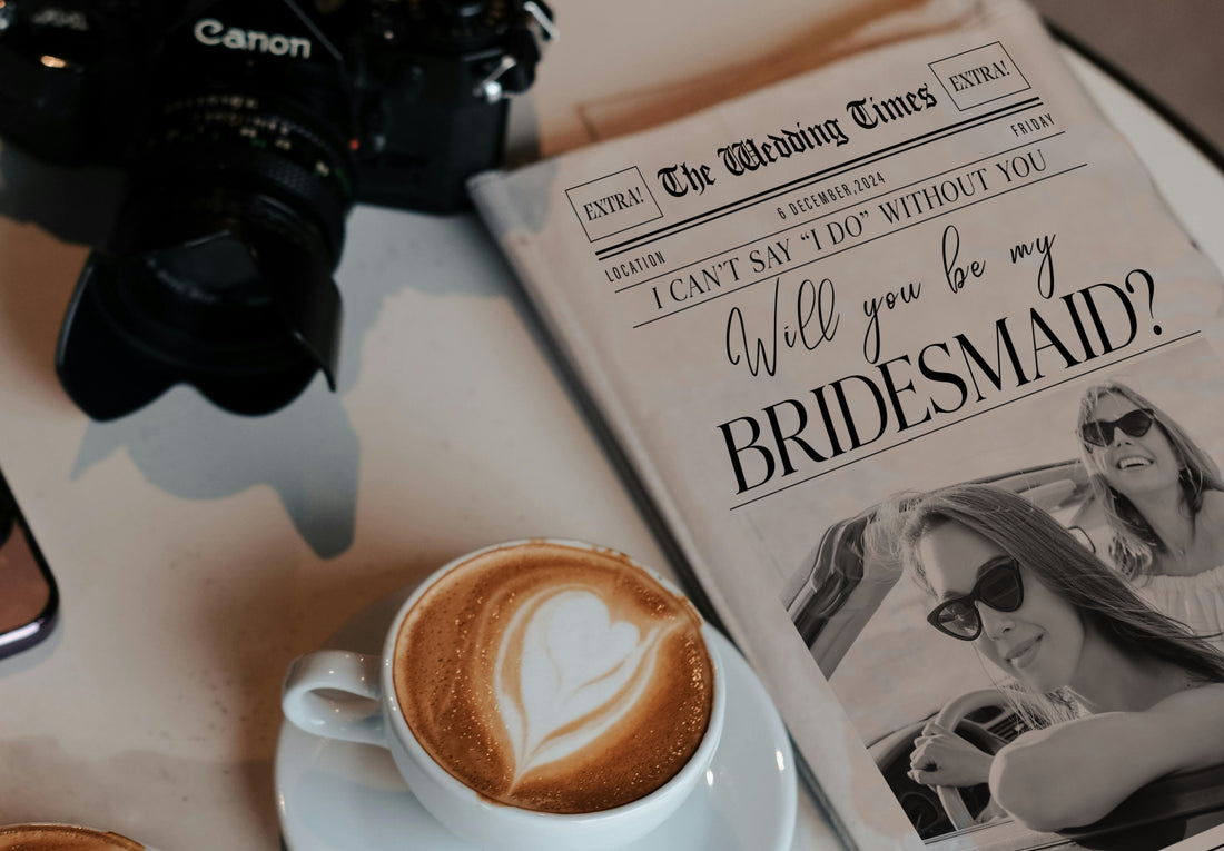 Bridesmaid Proposal Newspaper