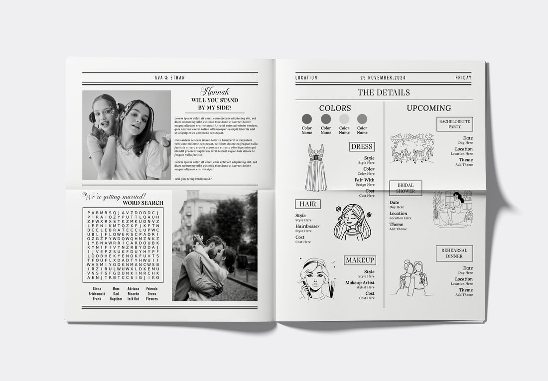 Bridesmaid Proposal Newspaper