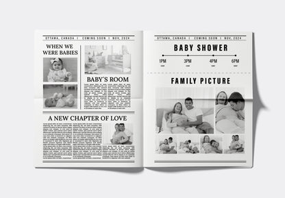 Newspaper Baby Announcement