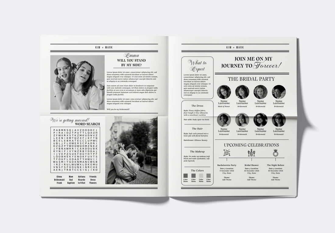 Bridesmaid Proposal Newspaper