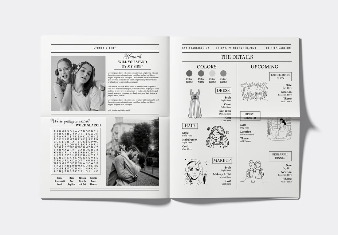 Bridesmaid Proposal Newspaper