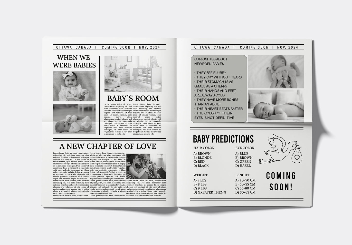 Newspaper Baby Shower