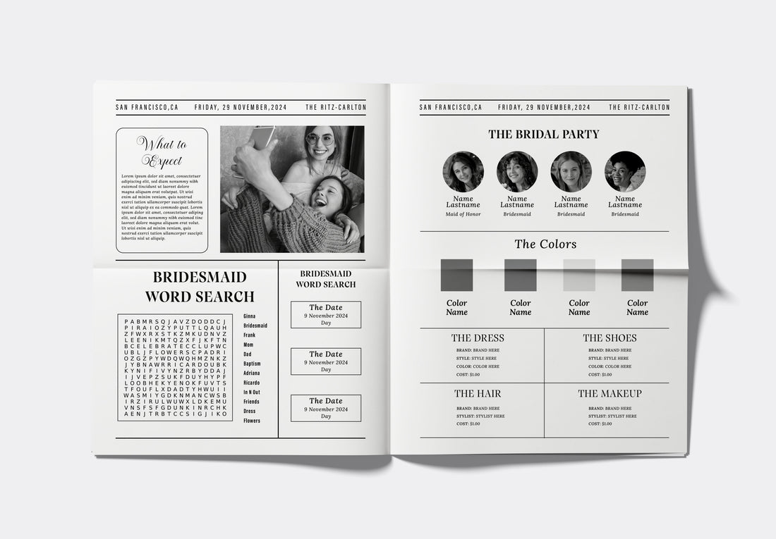 Bridesmaid Proposal Newspaper