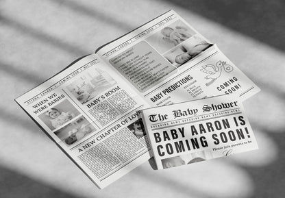 Newspaper Baby Shower