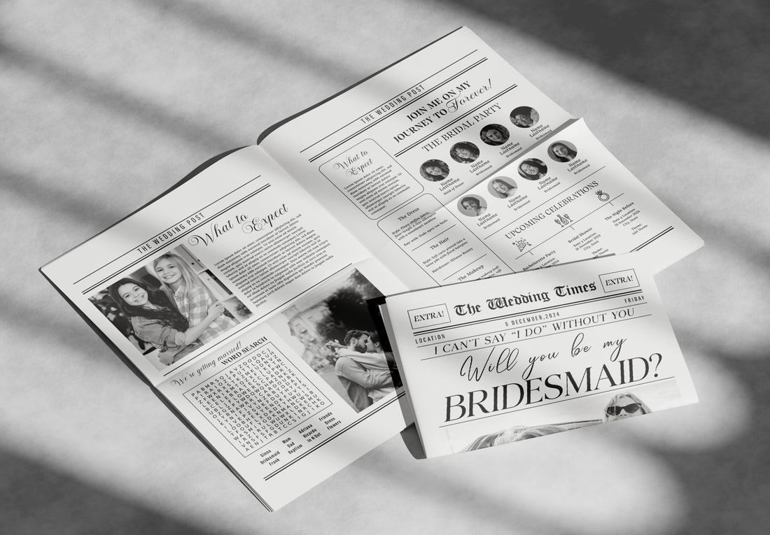 Bridesmaid Proposal Newspaper