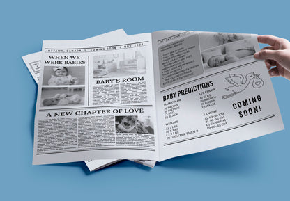 Newspaper Baby Shower