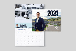 Printed 2024 Wall Calendar - Personalized Calendar -  12 Month Calendar -  A Year of Your Own Photos - Perfect Christmas Gift