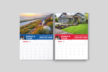 Remax Printed 2024 Wall Calendar - Personalized Calendar -  12 Month Calendar -  A Year of Your Own Photos - Perfect Christmas Gift