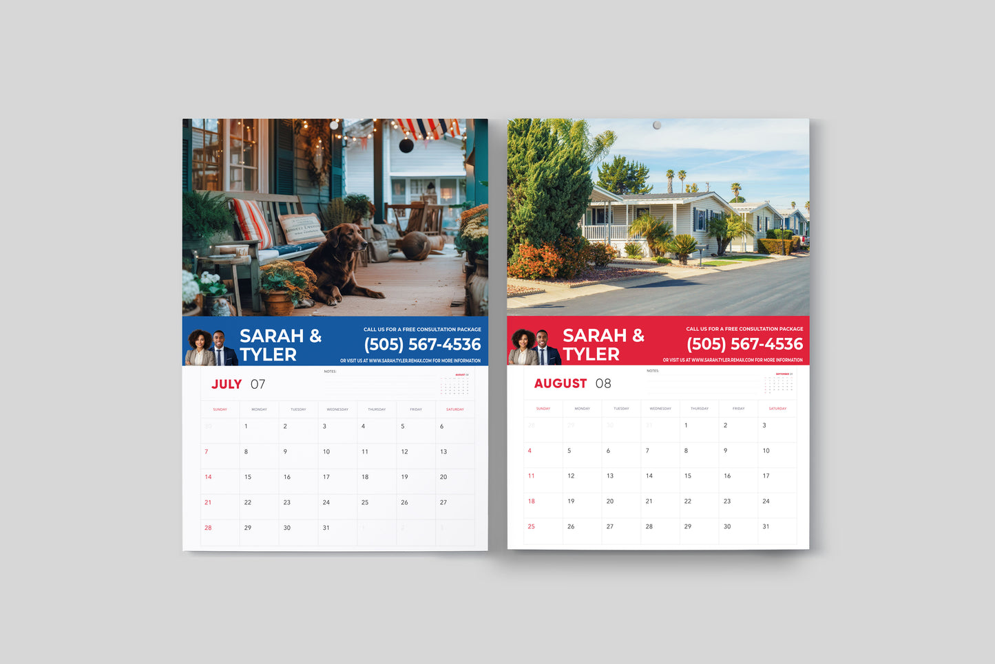 Remax Printed 2024 Wall Calendar - Personalized Calendar -  12 Month Calendar -  A Year of Your Own Photos - Perfect Christmas Gift