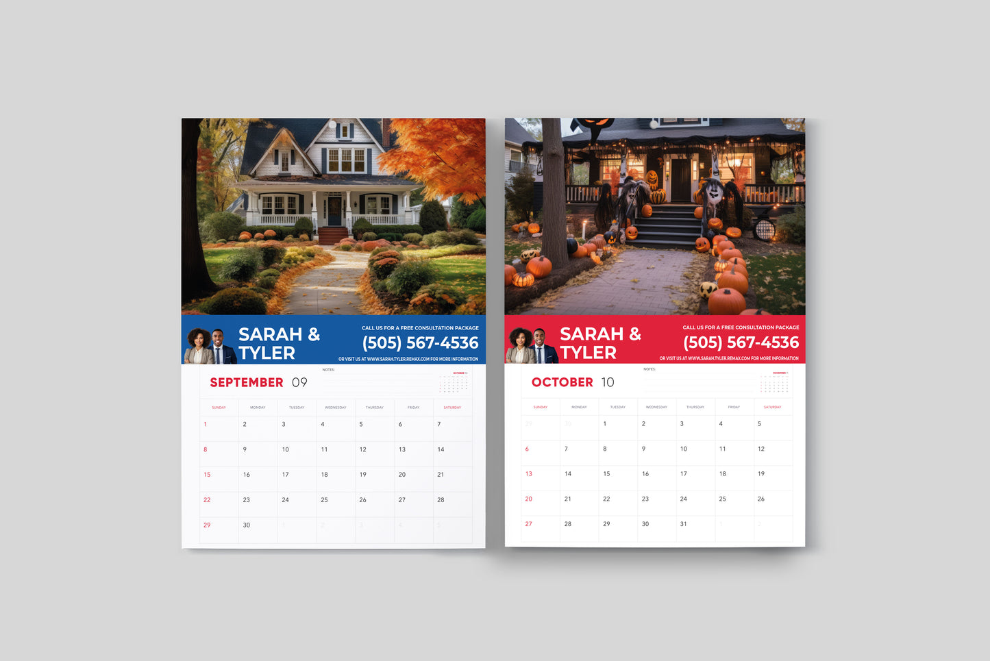 Remax Printed 2024 Wall Calendar - Personalized Calendar -  12 Month Calendar -  A Year of Your Own Photos - Perfect Christmas Gift