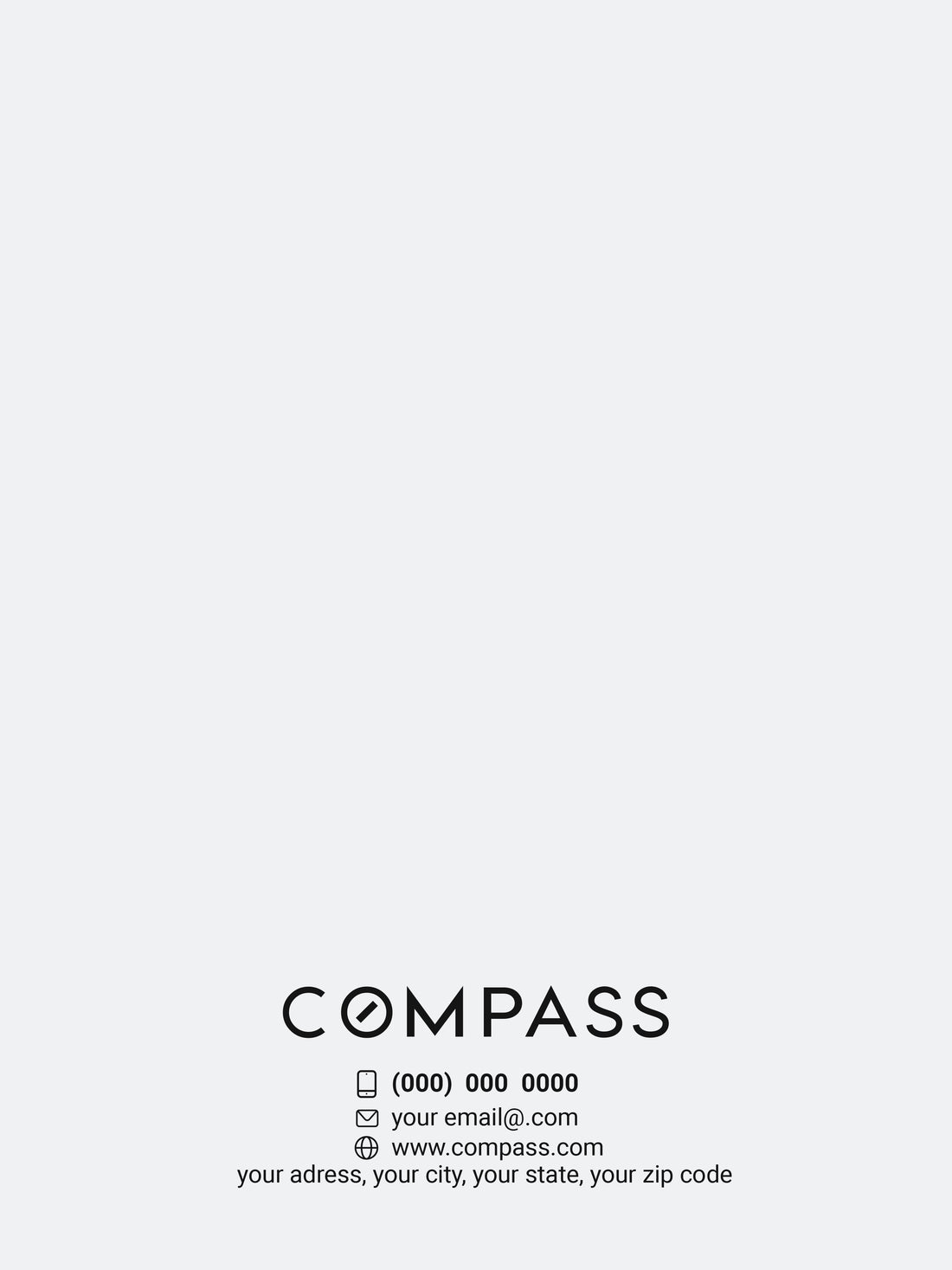 Compass Custom Presentation Folder Printing with Soft touch laminating - 008