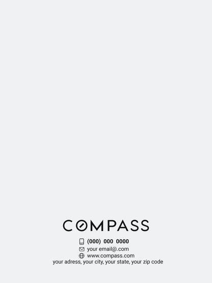 Compass Custom Presentation Folder Printing with Soft touch laminating - 008