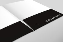 Load image into Gallery viewer, Compass Custom Luxury Presentation Folder Printing With Embossed Foil - 010
