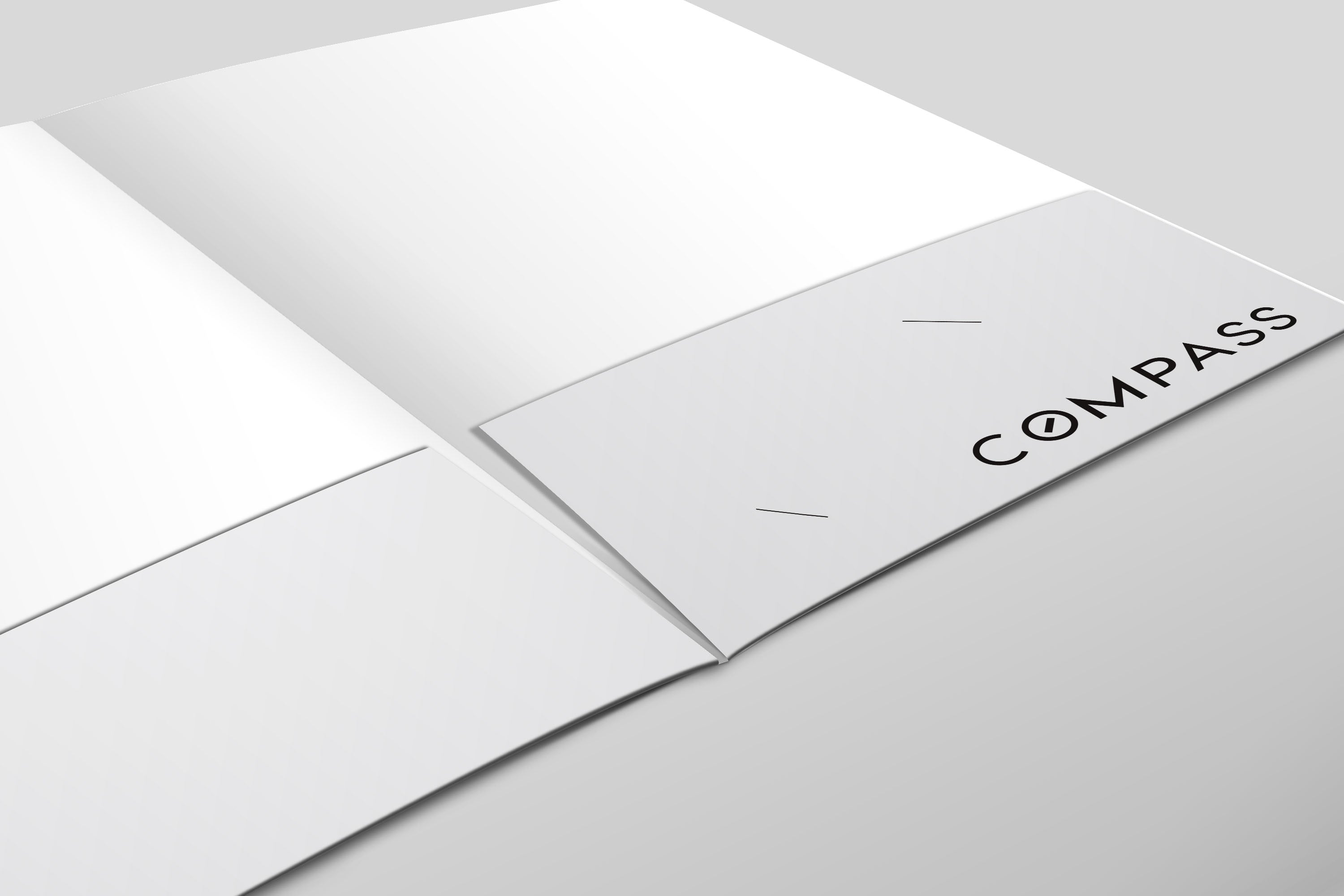 Compass Custom Presentation Folder Printing with Soft touch laminating - 002