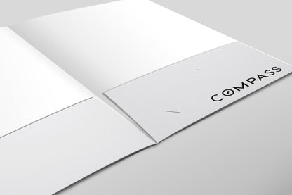 Compass Custom Presentation Folder Printing with Soft touch laminating - 006