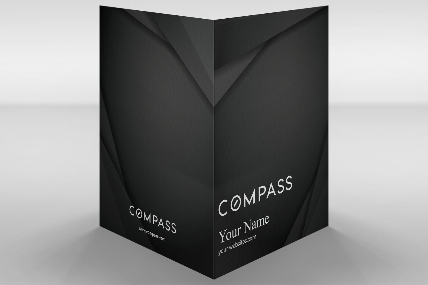 Compass Custom Presentation Folder Printing with Soft touch laminating - 004