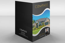 Load image into Gallery viewer, Compass Custom Luxury Presentation Folder Printing With Embossed Foil - 009
