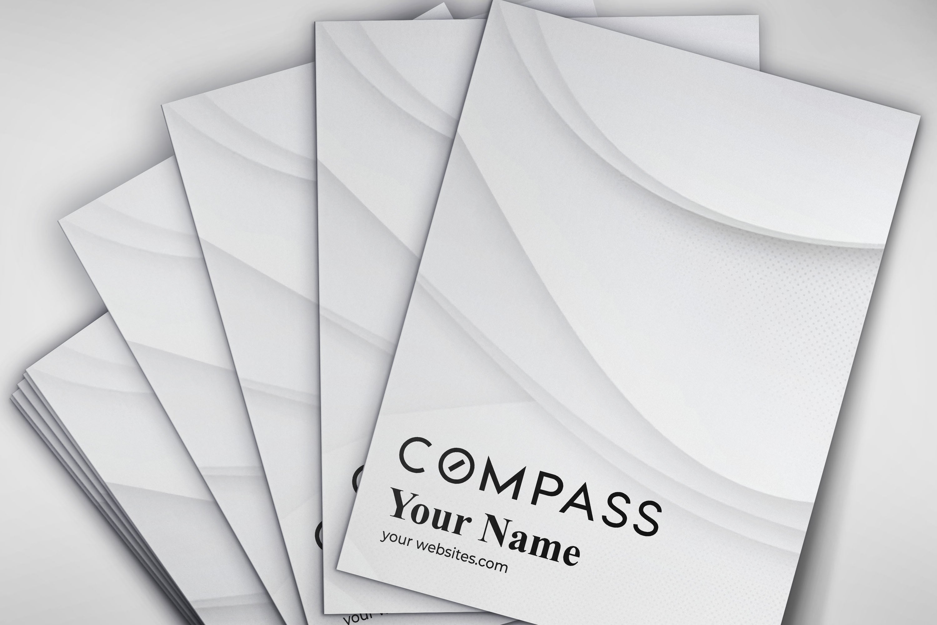 Compass Custom Presentation Folder Printing with Soft touch laminating - 002