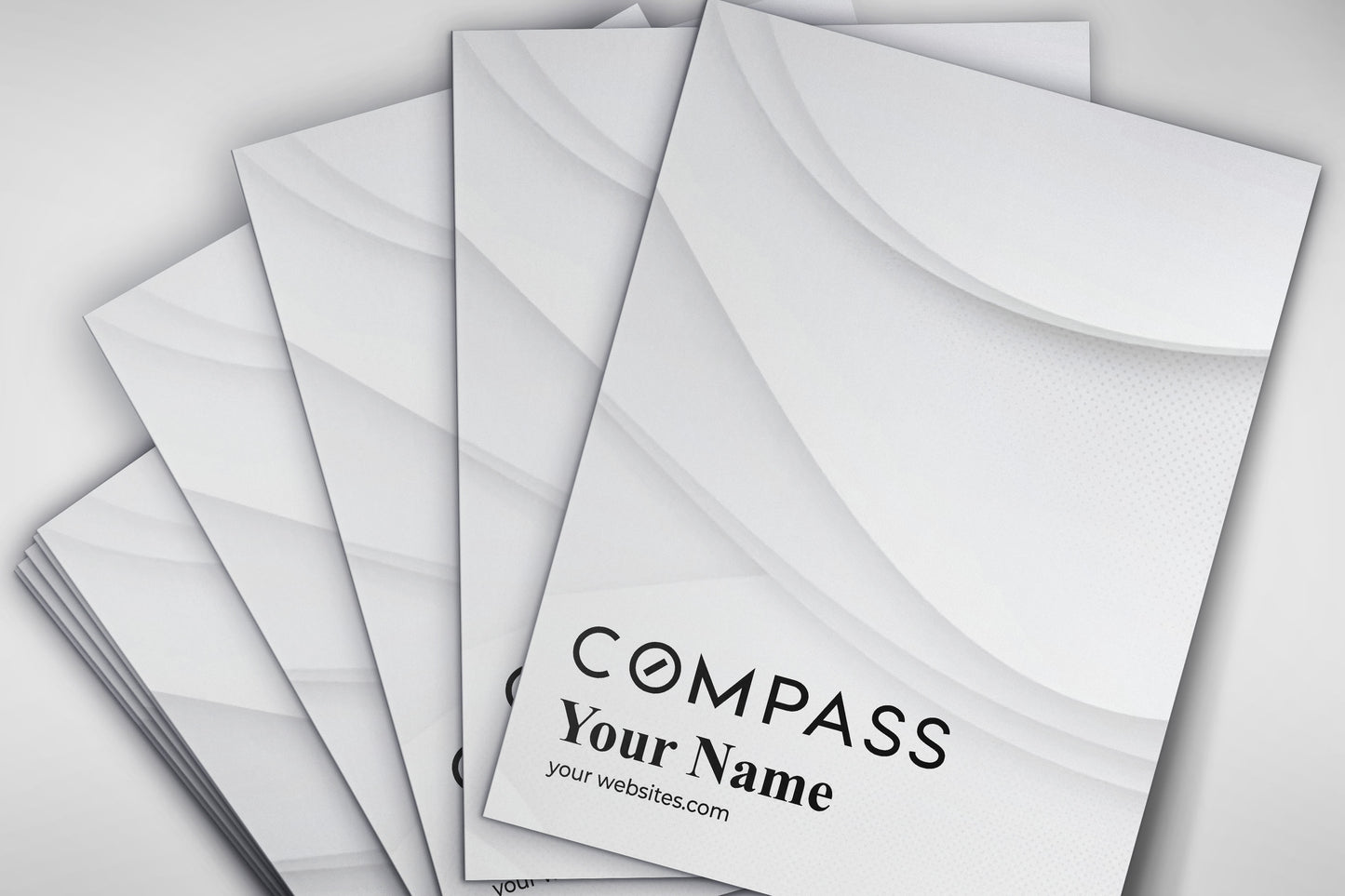Compass Custom Presentation Folder Printing with Soft touch laminating - 002
