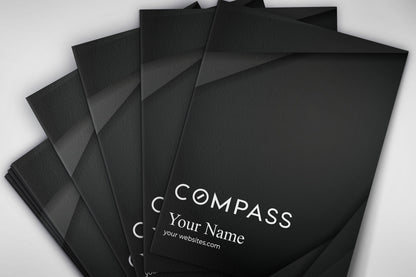 Compass Custom Presentation Folder Printing with Soft touch laminating - 004