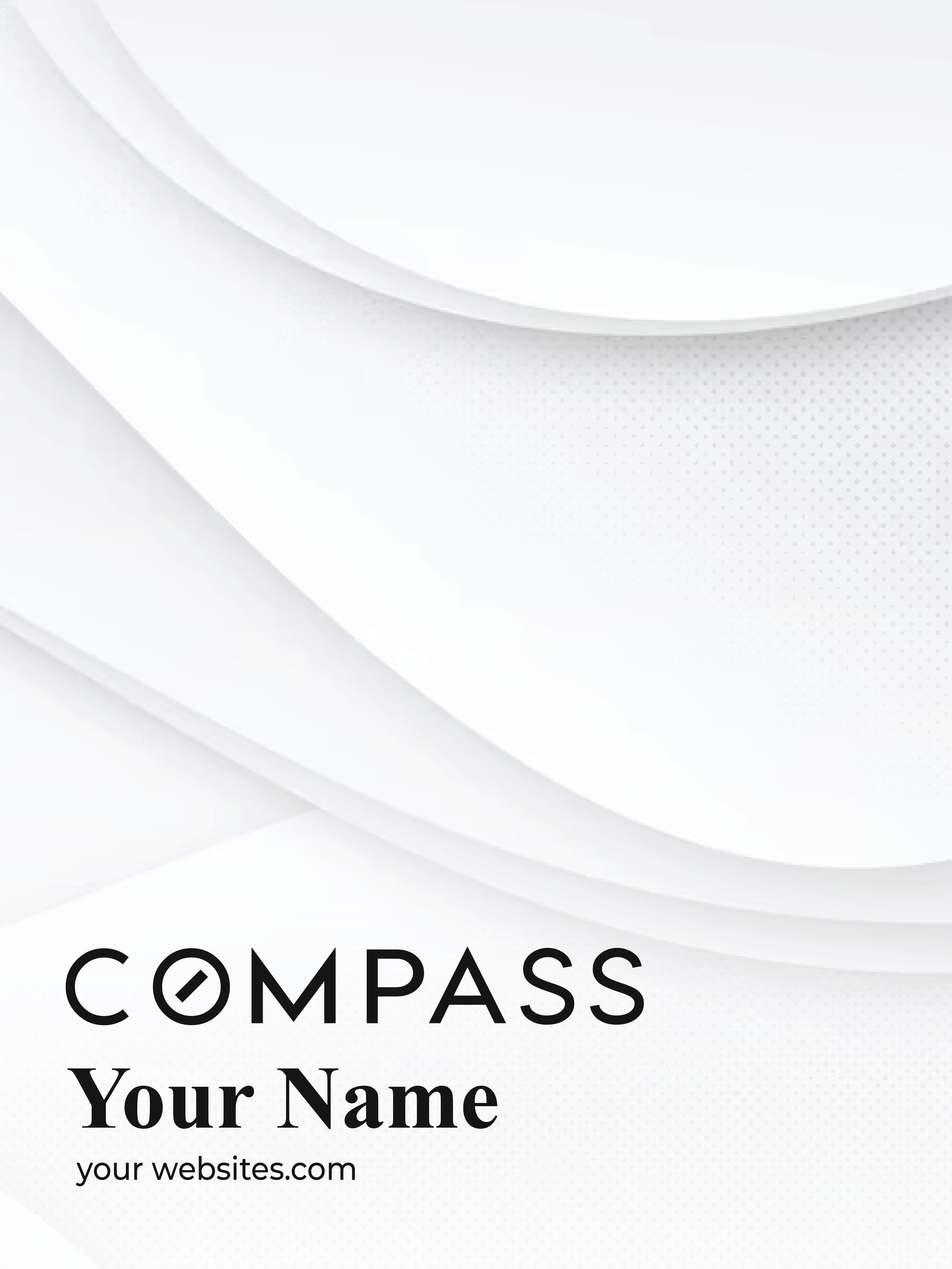 Compass Custom Presentation Folder Printing with Soft touch laminating - 002